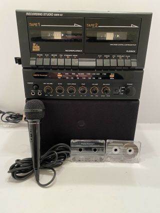 Vintage The Singing Machine Karaoke Smw - 40 Cassette Player Rare With Microphone