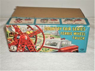 Rare Vintage 1956 Tn Nomura Ferris Wheel Truck Box Only - -