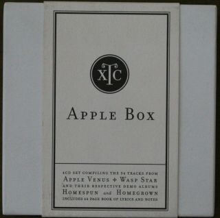 Xtc Apple Box 4 Cd Box Set 54 Tracks,  Book Rare Uk Import Exc.  Cond.