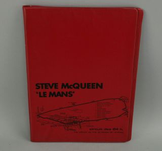 Rare Steve Mcqueen Le Mans Promo Press Kit Red Folder National General Pictures