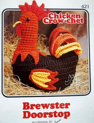 Crochet Chicken Crow - Chet Vintage Annie 