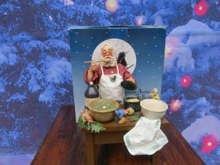 Clothtique Possible Dreams American Artist Santa Claus Cuisine Chef Santa 