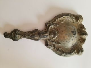 Vintage Antique Art Nouveau Hand Held Mirror Cherub Handle