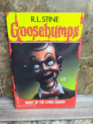 Goosebumps 7 Night Of The Living Dummy By R.  L.  Stine 1993 Series
