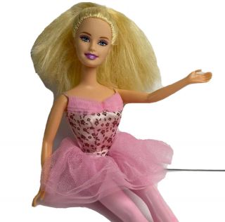 Vintage 1998 Ballerina Barbie Blonde Mattel Fashion Doll 90 