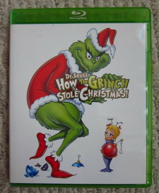 Blu Ray Dvd How The Grinch Stole Christmas Deluxe Edition Rare Green Case