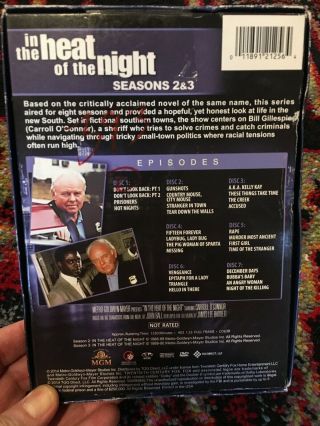 In The Heat of the Night Season 2 & 3 (DVD x7) RARE/OOP Carroll O ' Connor SH 2