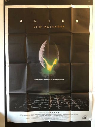 Aliens Movie Poster - French Rare Large (1979) - 47 " X 63 " Nm