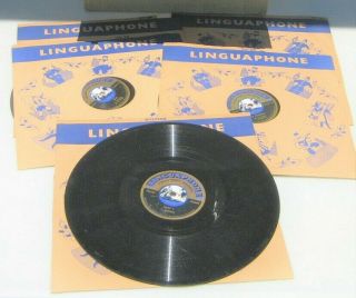 Vintage Linguaphone Polish Language Course 16 Record Complete Set