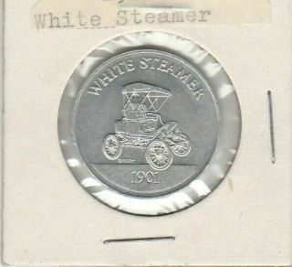 Sunoco Antique Car Coin Series 1 1901 White Steamer