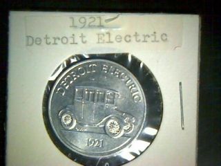 Sunoco Antique Car Coin Series 1 1921 Detroit Electric