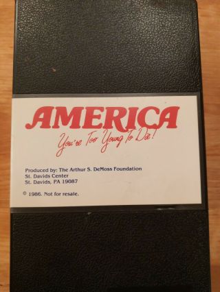 Rare Vhs 1986 America You 