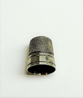 Vintage To Antique Sterling Silver Thimble Size 8