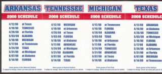 RARE 2008 AAFL All American Football League schedule Defunct 2