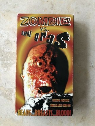 Zombie Vs Mardi Gras Vhs Salt City Home Video Srs Rare Sov Horror Gore Occult
