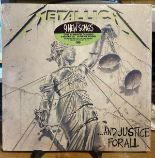 Metallica - And Justice For All - Rare With Hype Sticker 1988 In Shrink Nm