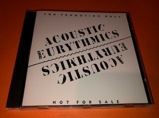 Eurythmics Rare Promo Cd Acoustic Live In Concert Annie Lennox Dave Stewart