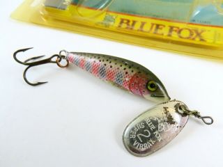 Vintage Blue Fox Vibrax Minnow Spin Spinnerbait Fishing Lure With Card,  Read