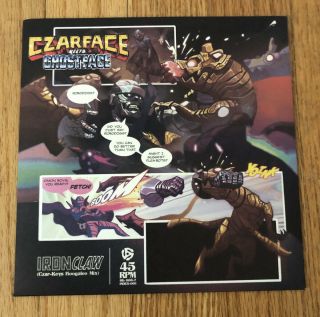 Czarface Iron Claw 45 Ghostface 38/300 Wu Tang 7l Esoteric Limited Rare Orig Rap