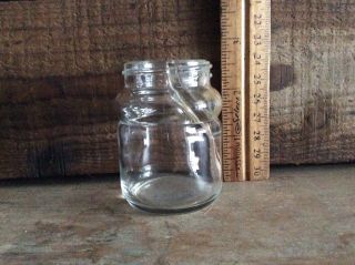 Vintage Antique Glass Ink Bottle,  Embossed Lettering,  Duo Chamber Drip Spot