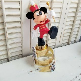 Mickey Mouse Band Leader Christmas Tree Topper Disney 11 " 2003 Rare