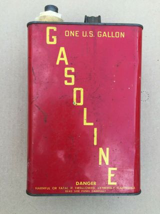 Rare Vintage Edward Can Co. ,  Chicago,  Usa One Gallon Fuel Gas Can