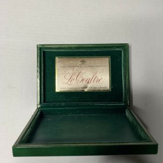 Very Rare Vintage Lecoultre Watch Box Green