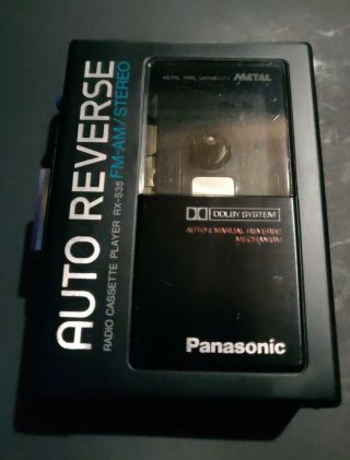 Panasonic Rx - S35 Stereo Am/fm Auto Reverse Cassette Walkman Rare