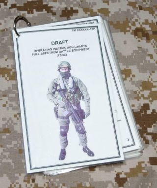 Rare Usmc Force Recon Marsoc Fsbe Gear Operating Instructions Draft Book