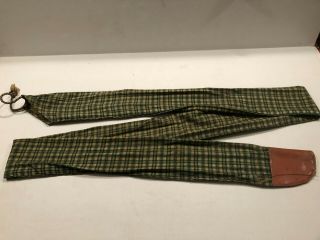 Rare Vintage 79 " X 3 1/2 " Flannel Longbow Sock/sleeve Traditional Archery