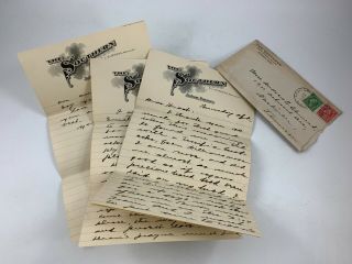 Antique Handwritten Letter On Letterhead The Southern Hotel Jackson Tn