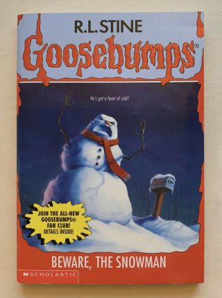 Goosebumps 51 Beware,  The Snowman By R.  L.  Stine 1997 Series