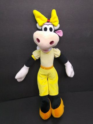 Authentic Disney Store Mickey Mouse Clubhouse Clarabelle Cow Plush Toy Rare 15 "