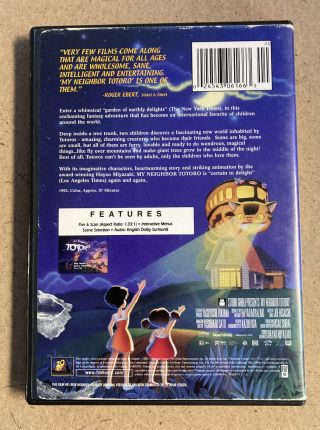 My Neighbor Totoro (DVD,  2002) RARE / OOP / 2