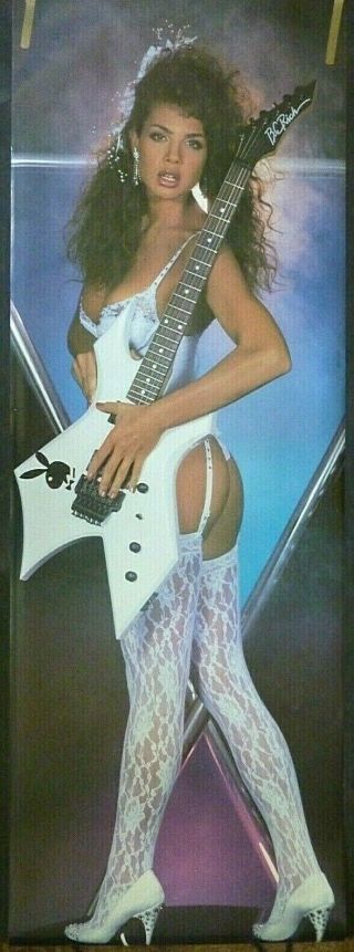 Rare Teri Weigel Ex Playboy Playmate 1987 Vintage Orig Door Size Pin Up Poster