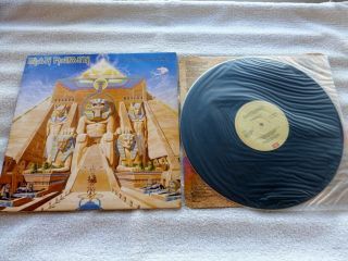Iron Maiden 1984 Lp Vinyl Powerslave Mega Rare Ireland Press