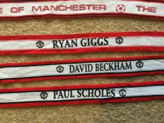 Man Utd Football Club Small Scarf Ryan Giggs The Only 1 Listed On Ebay Rare