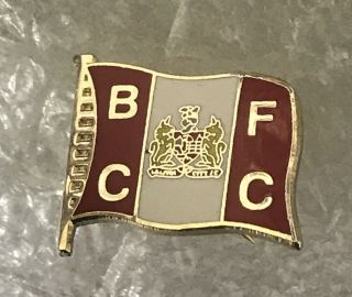 Very Rare & Old Bristol City Fc Supporter Enamel Badge -