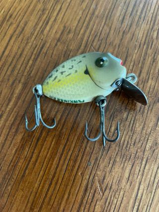 Vintage Heddon Tiny Punkinseed Fishing Lure Crappie Gray Eyes