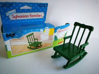 Sylvanian Families Tomy Vintage Green Rocking Chair - Box