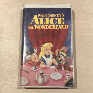 Rare Alice In Wonderland 1991 Disney Black Diamond Vhs Tape