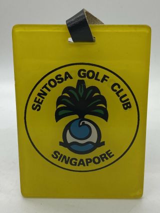 Rare Vintage Sentosa Golf Club Singapore Bag Tag S2