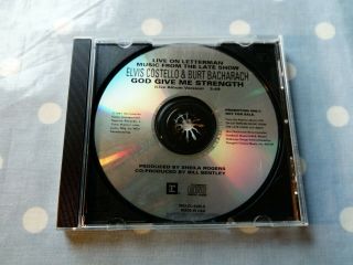 Elvis Costello & Burt Bacharach God Give Me Strength Rare Cd (us Rel/late Show)