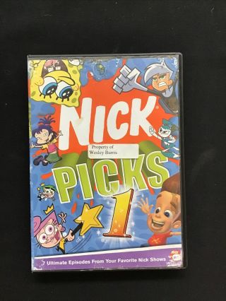 Nick Picks,  Vol.  1 Dvd 2005 Rare Oop Nickelodeon