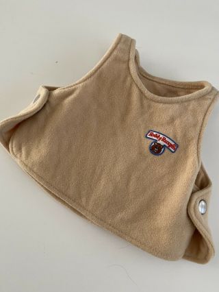 Vintage Teddy Ruxpin World Of Wonder Tan Vest Clothing A5284