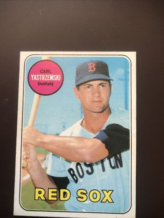 1969 Topps Carl Yastrzemski Boston Red Sox 130 Baseball Card “original “