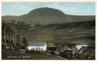 Rare Vintage Lovely Postcard - Slemish Co.  Antrim - N.  Ireland Unposted