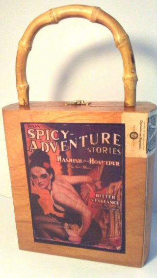 Rare Sexy Victor Sinclair Cigar Box 4 Guitar Parts/handbag/storage/carry Case