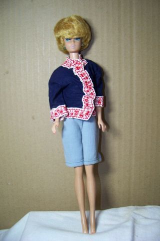 Vintage 1962 Mattel Midge Barbie Doll With Reddish Blonde Hair