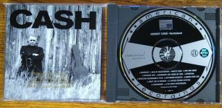 Johnny Cash - Unchained Cd 1996 Promo Stamp American Rick Rubin 14 Tks Rare